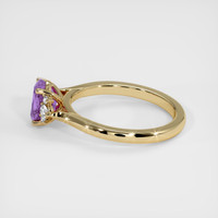 1.37 Ct. Sapphire Ring, 14K Yellow Gold 4