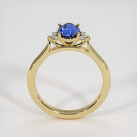 0.98 Ct. Blue Sapphire Ring, 14K Yellow Gold 3