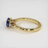 0.98 Ct. Blue Sapphire Ring, 14K Yellow Gold 4