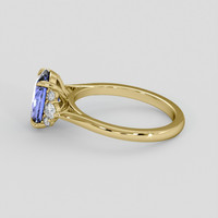 2.51 Ct. Blue Sapphire Ring, 14K Yellow Gold 4