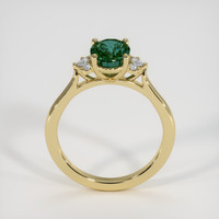 2.00 Ct. Bluish Green Sapphire Ring, 14K Yellow Gold 3
