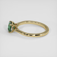 1.17 Ct. Greenish Blue Sapphire Ring, 14K Yellow Gold 4