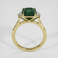 4.05 Ct. Yellowish Green Sapphire Ring, 14K Yellow Gold 3