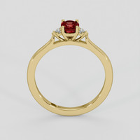 0.79 Ct. Ruby Ring, 14K Yellow Gold 3
