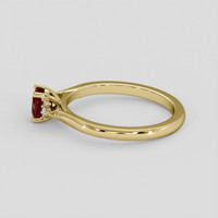 0.79 Ct. Ruby Ring, 14K Yellow Gold 4
