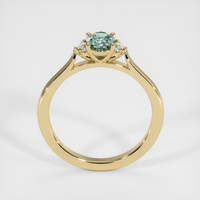 0.73 Ct. Greyish Blue Sapphire Ring, 14K Yellow Gold 3