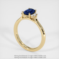 1.03 Ct. Sapphire Ring, 18K Yellow Gold 2