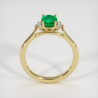 0.93 Ct. Emerald Ring, 18K Yellow Gold 3