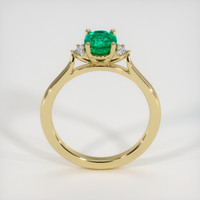 0.63 Ct. Emerald Ring, 18K Yellow Gold 3