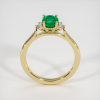0.61 Ct. Emerald Ring, 18K Yellow Gold 3