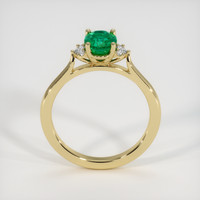 0.63 Ct. Emerald Ring, 18K Yellow Gold 3