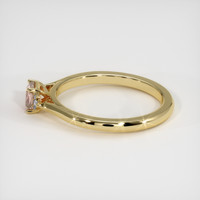 0.49 Ct. Padparadscha Sapphire Ring, 18K Yellow Gold 4