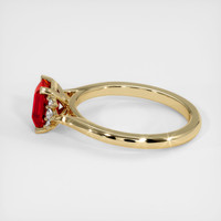 1.20 Ct. Ruby Ring, 18K Yellow Gold 4