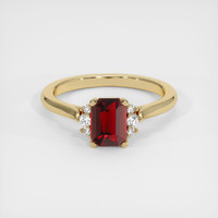 1.49 Ct. Ruby Ring, 18K Yellow Gold 1