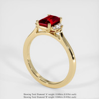 1.46 Ct. Ruby Ring, 18K Yellow Gold 2