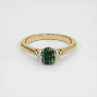 0.79 Ct. Sapphire Ring, 18K Yellow Gold 1