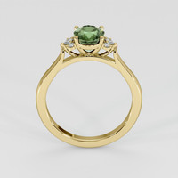 1.73 Ct. Green Sapphire Ring, 18K Yellow Gold 3