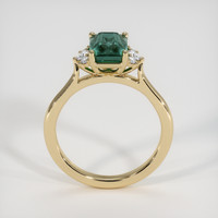 2.65 Ct. Green Sapphire Ring, 18K Yellow Gold 3