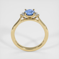0.72 Ct. Blue Sapphire Ring, 18K Yellow Gold 3