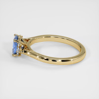 0.72 Ct. Blue Sapphire Ring, 18K Yellow Gold 4