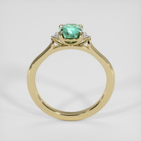 1.17 Ct. Greenish Blue Sapphire Ring, 18K Yellow Gold 3