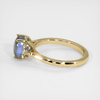 4.72 Ct. Grey Sapphire Ring, 18K Yellow Gold 4