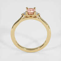 0.95 Ct. Padparadscha Sapphire Ring, 18K Yellow Gold 3
