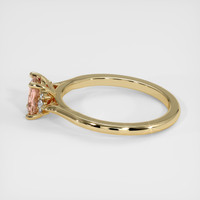 0.95 Ct. Padparadscha Sapphire Ring, 18K Yellow Gold 4
