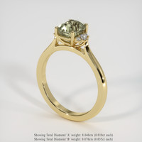 2.58 Ct. Bi Color Sapphire Ring, 18K Yellow Gold 2