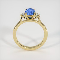 2.01 Ct. Blue Sapphire Ring, 18K Yellow Gold 3