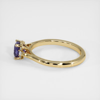 0.75 Ct. Violet Sapphire Ring, 18K Yellow Gold 4