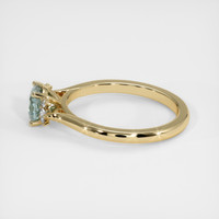 0.70 Ct. Sapphire Ring, 18K Yellow Gold 4