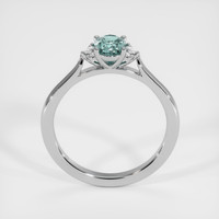 0.73 Ct. Greyish Blue Sapphire Ring, 18K Yellow Gold 3