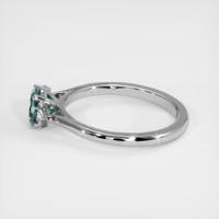 0.73 Ct. Greyish Blue Sapphire Ring, 18K Yellow Gold 4