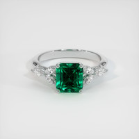 1.93 Ct. Emerald Ring, Platinum 950 1