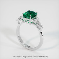 1.93 Ct. Emerald Ring, Platinum 950 2