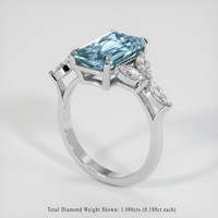 2.96 Ct. Gemstone Ring, Platinum 950 2