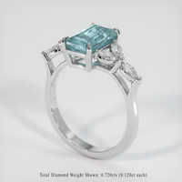 1.71 Ct. Gemstone Ring, Platinum 950 2