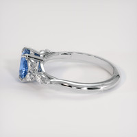 1.45 Ct. Blue Sapphire Ring, Platinum 950 4