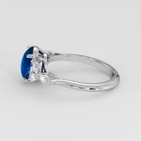 4.30 Ct. Blue Sapphire Ring, Platinum 950 4