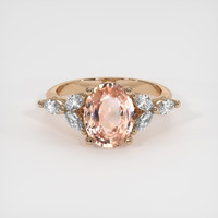 2.31 Ct. Sapphire Ring, 14K Rose Gold 1
