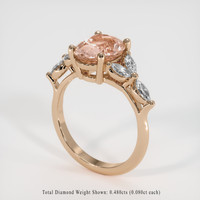 2.31 Ct. Sapphire Ring, 14K Rose Gold 2