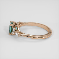 1.09 Ct. Bi Color Sapphire Ring, 14K Rose Gold 4