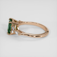1.56 Ct. Bluish Green Sapphire Ring, 14K Rose Gold 4