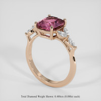 3.74 Ct. Pink Spinel Ring, 18K Rose Gold 2