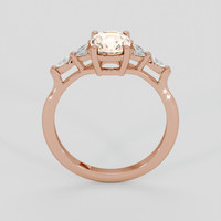 1.60 Ct. Padparadscha Sapphire Ring, 18K Rose Gold 3
