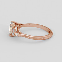 1.60 Ct. Padparadscha Sapphire Ring, 18K Rose Gold 4