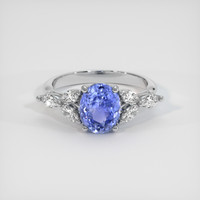 1.69 Ct. Blue Sapphire Ring, 10K White Gold 1