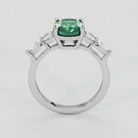 2.44 Ct. Bluish Green Sapphire Ring, 10K White Gold 3