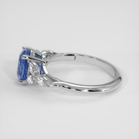 2.20 Ct. Blue Sapphire Ring, 14K White Gold 4